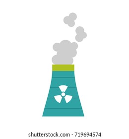 industrial the nuclear power plant and factory reactor tower