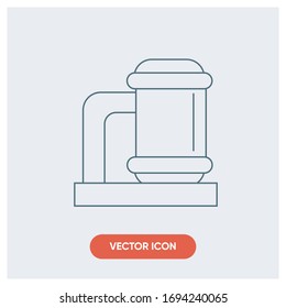 industrial oil pipe vector icon