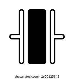 Industrial oscillator icon simple vector. Electric circuit. Central computer