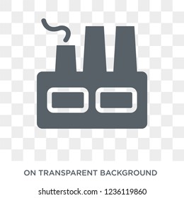 Industrial park icon. Industrial park design concept from Real estate collection. Simple element vector illustration on transparent background.