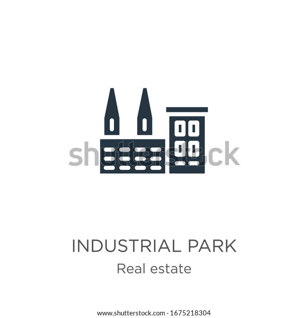 Industrial Park Icon Vector Trendy Flat Stock Vector (Royalty Free