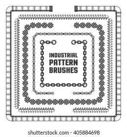 Industrial pattern brushes . Included in brush panel.