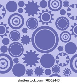 Industrial pattern - seamless machinery gear texture. Abstract illustration with cogwheels and mechanical parts.