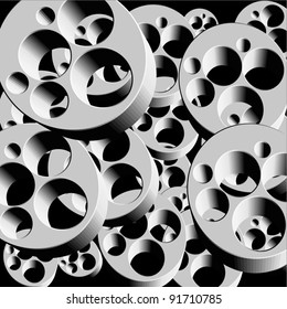 Industrial pieces background