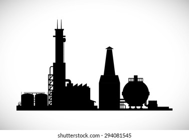 Industrial plant digital design, vector illustration 10 eps graphic