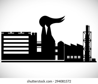 Industrial plant digital design, vector illustration 10 eps graphic