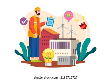Industrial plants using wind power