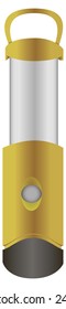 Industrial portable luminaire for emergency. Vector illustration.