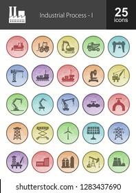 Industrial Process Filled Icons