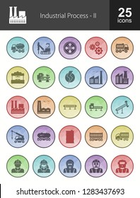 Industrial Process Filled Icons