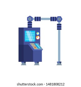 industrial production machine isolated icon