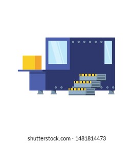 industrial production machine isolated icon