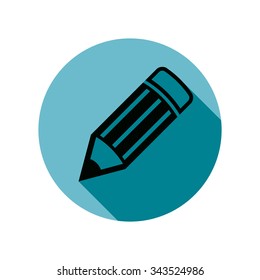 Industrial professional work tool, 3d engineering pencil, for use in sketch drawing and project design. Architectural designing idea vector conceptual symbol.
