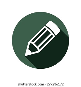 Industrial professional work tool, engineering pencil, for use in sketch drawing and project design. Architectural designing idea vector conceptual symbol.
