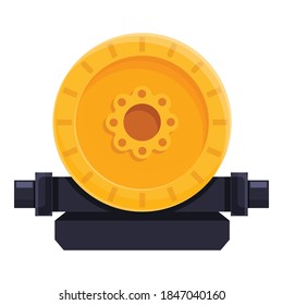 Industrial pump icon. Cartoon of industrial pump vector icon for web design isolated on white background