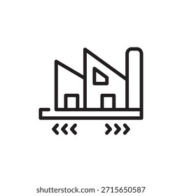Industrial relations icon symbolizing workplace harmony, collective bargaining, and conflict mediation, representing HR policy, labor management balance, employment equity, and organizational dispute.