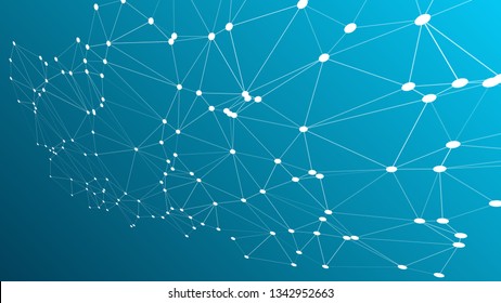 Industrial revolution abstract creative 3d vector graphic background