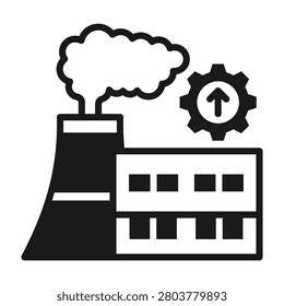 Industrial Revolution Icon Mixed Style Vector Illustration