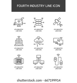 Industrial Revolution Line Icon