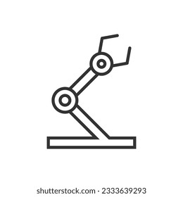 Icono de brazo robot industrial - ícono de mano robot