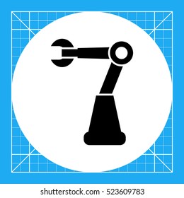 Industrial robot icon