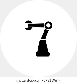 Industrial robot icon