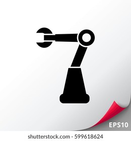 Industrial robot icon