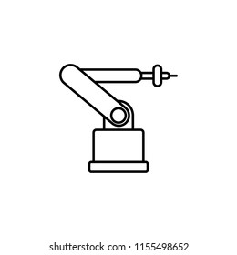 industrial robot icon. Element of production icon for mobile concept and web apps. Thin line industrial robot icon can be used for web and mobile on white background