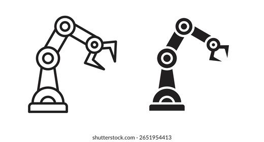 Industrial robot icon. modern vector symbols set
