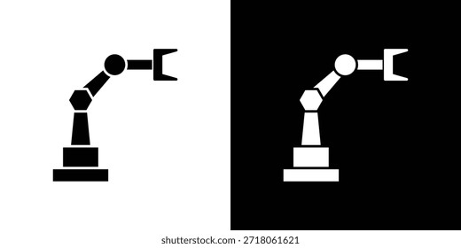 Icono de robot de Industrial. Pictograma simple de alta calidad. Estilo sólido moderno