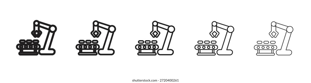 Industrial robot icono Vector elemento de diseño Vector EPS 10