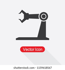 Industrial Robot Icon Vector Illustration Eps10