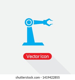 Industrial Robot Icon Vector Illustration Eps10
