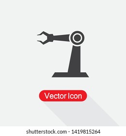 Industrial Robot Icon Vector Illustration Eps10