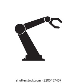 industrial robot icon vector illustration symbol design