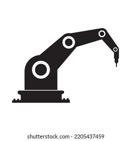 industrial robot icon vector illustration symbol design
