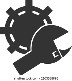 industrial robot icon vector isolated