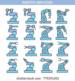 industrial robot icons
