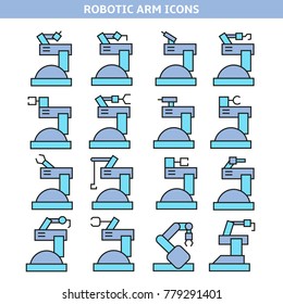 industrial robot icons