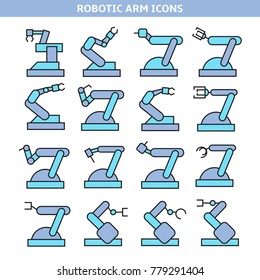 industrial robot icons