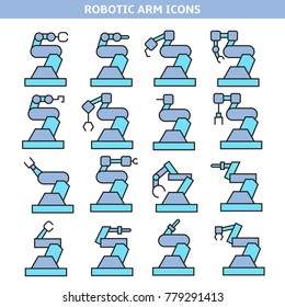industrial robot icons