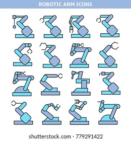 industrial robot icons