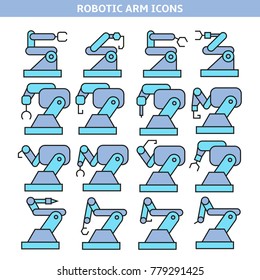 industrial robot icons