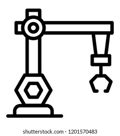 An industrial robot used for loading goods 