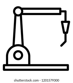 An industrial robot used for loading goods 
