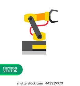 Industrial Robot Vector Icon 2