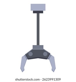 Industrial robotic arm manipulator grabbing holding lifting