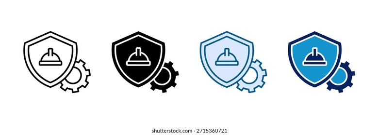 Conjunto de iconos de seguridad de Industrial Colección de estilo múltiple
