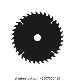 industrial saw, circular saw - vector icon