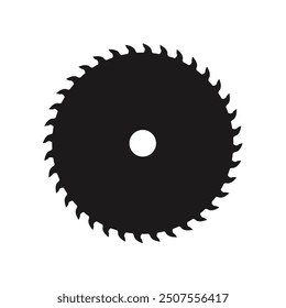 industrial saw, circular saw - vector icon